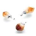 Citrine in metal pendant natural stone approx. 2,5 - 3 cm, stone of abundance, success