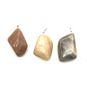 Moonstone Troml pendant natural stone, 2,2 - 3 cm, 1 piece, stone of destiny