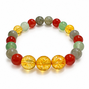 Bracelet with a story – Follow your dream, natural minerals, 8 mm bead / wrist 14–15 cm Bracelet with a story – Follow your dream, natural minerals, 8 mm bead / wrist 14–15 cm