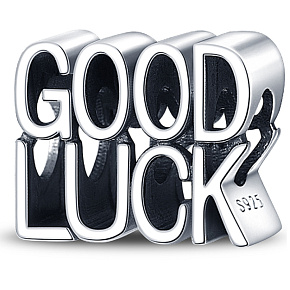 Sterling silver 925 Good Luck - Good luck bead on bracelet symbol Sterling silver 925 Good Luck - Good luck bead on bracelet symbol