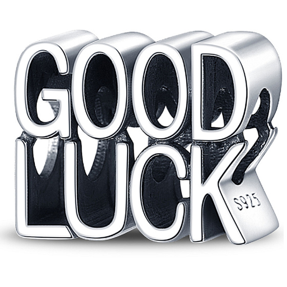 Sterling silver 925 Good Luck - Good luck bead on bracelet symbol