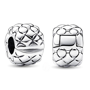 Charm Sterling silver 925 Studs stopper, clip bead on lucky bracelet