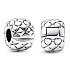 Charm Sterling silver 925 Studs stopper, clip bead on lucky bracelet