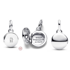 Charm Sterling Silver 925 Medallion Key, Pendant Bracelet Love