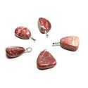 Thulite Tumbled Pendant Natural Stone approx. 2.6 cm Stone of Transformation
