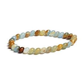 Calcite multi Argentine bracelet elastic natural stone, ball 6 mm / 16 - 17 cm, intuition stone