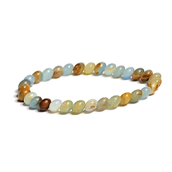 Calcite multi Argentine bracelet elastic natural stone, ball 6 mm / 16 - 17 cm, intuition stone