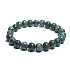 Jade African bracelet elastic natural stone, ball 8 mm / 16 - 17 cm