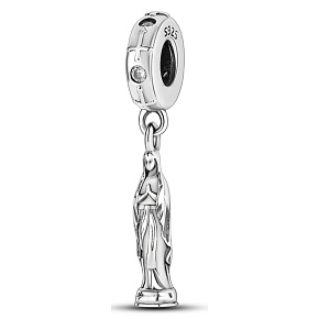 Sterling silver 925 Religious charms Our Lady of Lourdes, bracelet pendant Sterling silver 925 Religious charms Our Lady of Lourdes, bracelet pendant