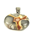 Crazy Agate Apple of Knowledge pendant natural stone 1.5 cm, brings success into life
