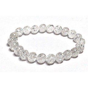Crystal Pucked Bracelet Elastic Natural Stone, Bead 8 mm / 16-17 cm, Stone Stones Crystal Pucked Bracelet Elastic Natural Stone, Bead 8 mm / 16-17 cm, Stone Stones