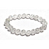 Crystal Pucked Bracelet Elastic Natural Stone, Bead 8 mm / 16-17 cm, Stone Stones