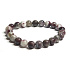 Tourmaline bracelet elastic natural stone, ball 8 mm / 16 - 17 cm, guardian of good mood