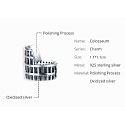 Sterling silver 925 Rome Colosseum, travel bracelet bead