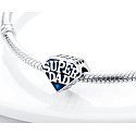 Sterling silver 925 Super Dad, bead on bracelet family