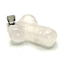 Crystal Penis for luck, pendant natural stone hand cut approx. 11 x 22 mm, stone stones