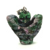 Anyolite / Ruby in Zoisite Angel, angel wings pendant natural stone hand-polished 25 x 21 x 5 mm, relieves stress