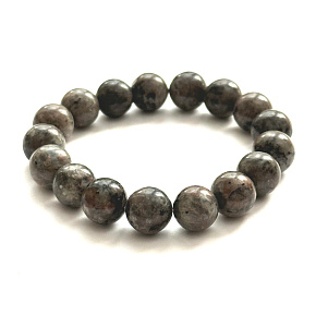 Yooperlit bracelet elastic natural stone, ball 12 mm / 16 - 17cm, stone of truth Yooperlit bracelet elastic natural stone, ball 12 mm / 16 - 17cm, stone of truth