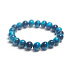 Tiger's eye blue bracelet elastic natural stone, ball 8 mm / 16-17 cm, stone of sun and earth, brings luck and wealth