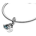 Charm Sterling silver 925 Disney Mulan, movie bracelet pendant