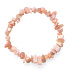 Moonstone orange bracelet elastic chopped natural stone 19 cm, stone of destiny
