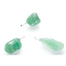 Avanturine Trommel pendant natural stone M, stone of happiness and prosperity