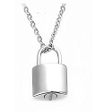 Commemorative, memorial urn pendant, Waterproof lock, Stainless steel 15 x 26 cm