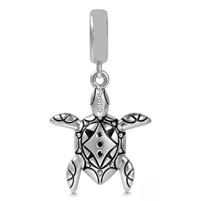 Charm Sterling silver 925 Sea turtle, animal bracelet pendant Charm Sterling silver 925 Sea turtle, animal bracelet pendant