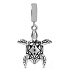 Charm Sterling silver 925 Sea turtle, animal bracelet pendant