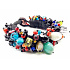 Ancient glass bracelet handmade from Nepal with glass beads 21 cm 75 g