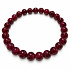 Ruby bracelet Spark of Love – smooth beads 6–7 mm / 16–17 cm | AAA
