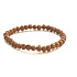 Rudraksha elastic bracelet made of natural seed, ball 6 mm / 16 - 17 cm
