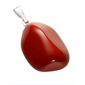 Jasper red Troml pendant natural stone M, approx. 2,5 cm, full care stone