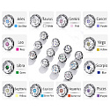Charm Sterling silver 925 Zodiac sign, cubic zirconia Libra, bead for bracelet