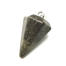 Serpentine pendulum natural stone 2,2 cm, stone of healers