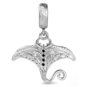 Charm Sterling silver 925 Bat, animal bracelet pendant