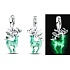 Charm Sterling silver 925 King of Glory Yaolin Deer, animal bracelet pendant