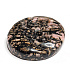 Rhodonite face of the sun and moon hand carved natural stone 5 cm, stone of forgiveness