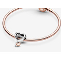 Sterling silver 925 Heart and inscription Thank you, Mom, bead on bracelet family