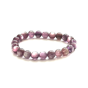 Lepidolite purple bracelet elastic natural stone, ball 8 - 9 mm /16 - 17 cm. AAA quality Lepidolite purple bracelet elastic natural stone, ball 8 - 9 mm /16 - 17 cm. AAA quality