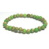 Jasper / Regalite Imperial sea sediment green bracelet elastic mixed mineral, ball 6 mm / 16 - 17 cm