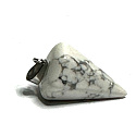 Magnesite / Howlite white pendulum natural stone 2,2 cm, cleansing stone