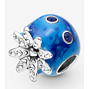 Charm Sterling Silver 925 Octopus with Bubbles and Ocean Waves, Bead for Sea Bracelet