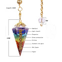 Orgonite amulet, pendulum energy generator 7 chakras 1 piece