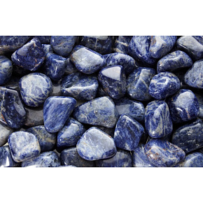Sodalite Granite Tumbled natural stone 5-10g 1 piece, stone communication Sodalite Granite Tumbled natural stone 5-10g 1 piece, stone communication