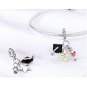 Sterling Silver 925 Graduation - You did it! 3in1 Graduate Pendant Bracelet