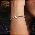 Sterling silver 925 Alphabet letter D, bead for bracelet