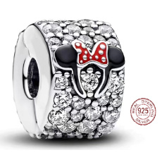 Charm Sterling silver 925 Disney Minnie stopper, clip bead for bracelet