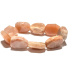 Polished sunstone, cut bracelet approximately 2 cm / 16 - 17 cm, hides the power of the Sun and fire