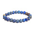 Jasper / Regalite Imperial sea sediment blue bracelet elastic mixed mineral, ball 8 mm / 16 - 17 cm